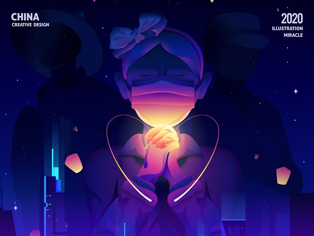 SA9527-抗疫插画 & 武汉加油！（图ZMTk2MjM0MDg0） - 图案 - 站酷设计师SA九五二七原创素材 - 站酷ZCOOL