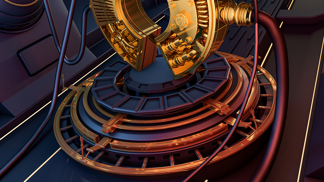 卓朗科技主题c4d海报 空间站