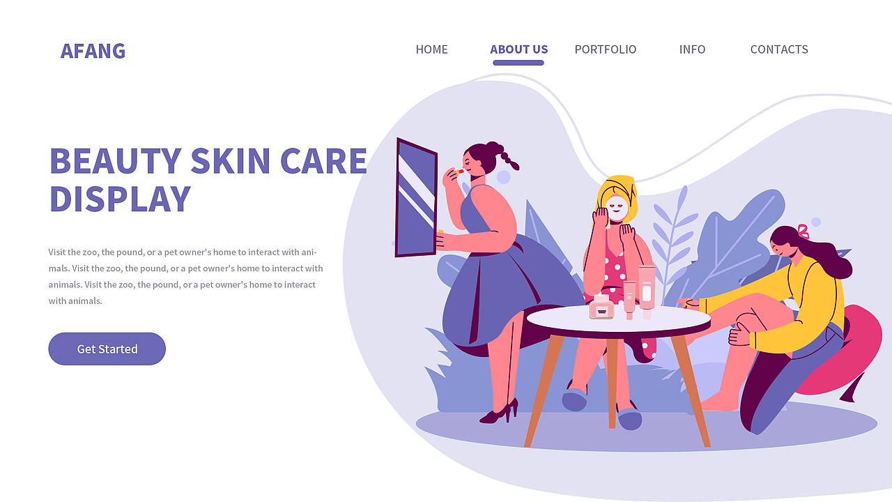 扁平人物插画系统