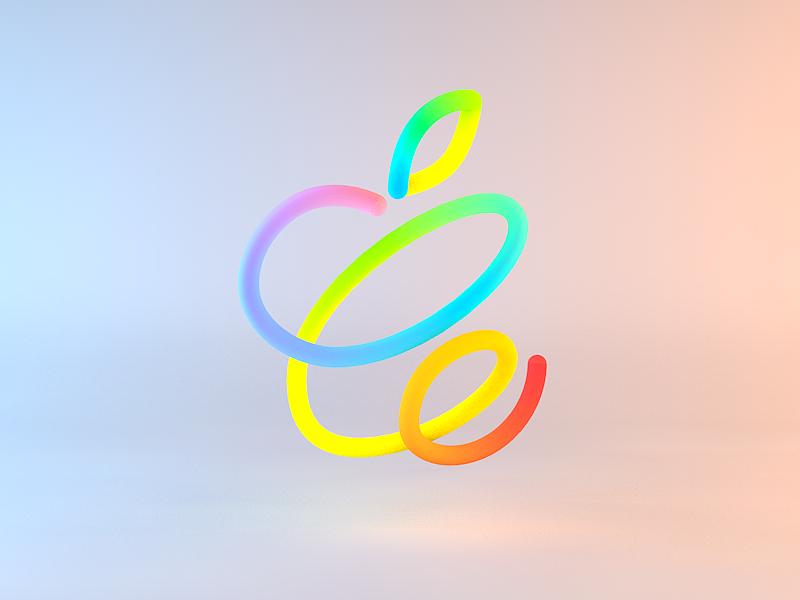 3d练习2021苹果春季发布会logo延伸