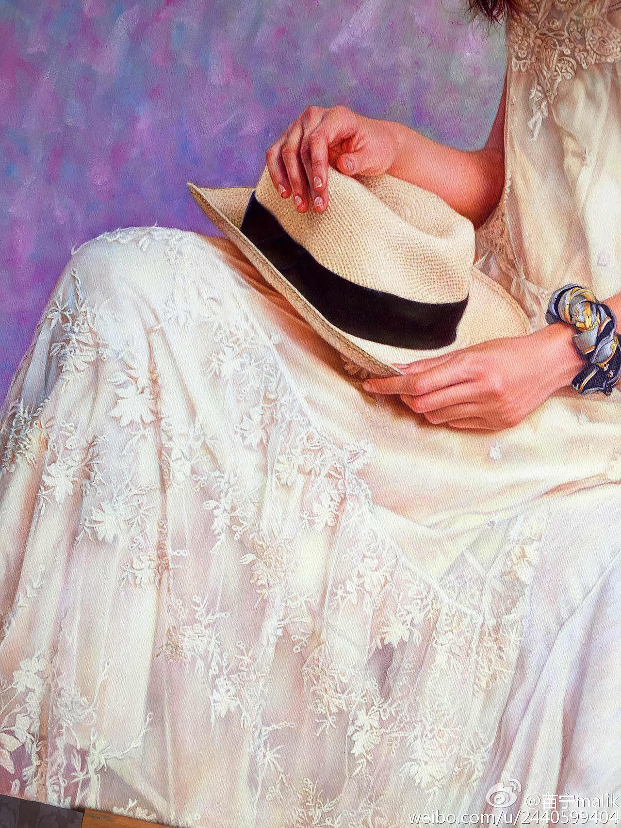 油画西洋少女natasha