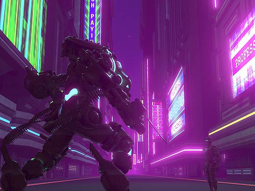 赛博朋克场景练习