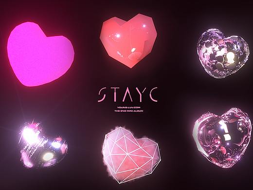 3D动态壁纸设计-kpop歌单STAYC-YOUNGLUV.COM专辑