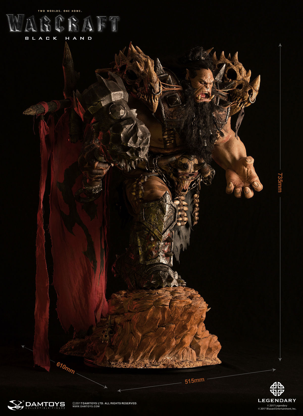 29寸 史诗系列 电影《魔兽》-黑手BLACKHAND 精致雕像