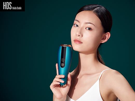 脱毛仪产品定制视频拍摄+模特形象图拍摄