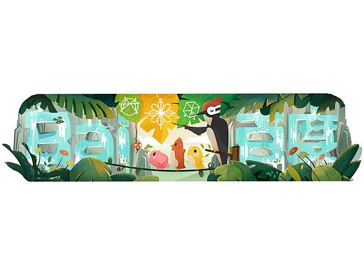 百度Baidu-2018教师节doodle设计