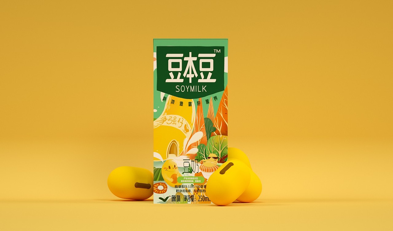 豆本豆包装插图设计