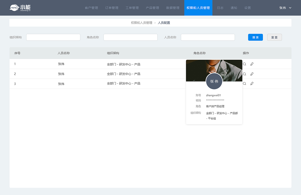 【企业】OA后台管理系统