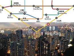 香港旅游明信片纪念卡