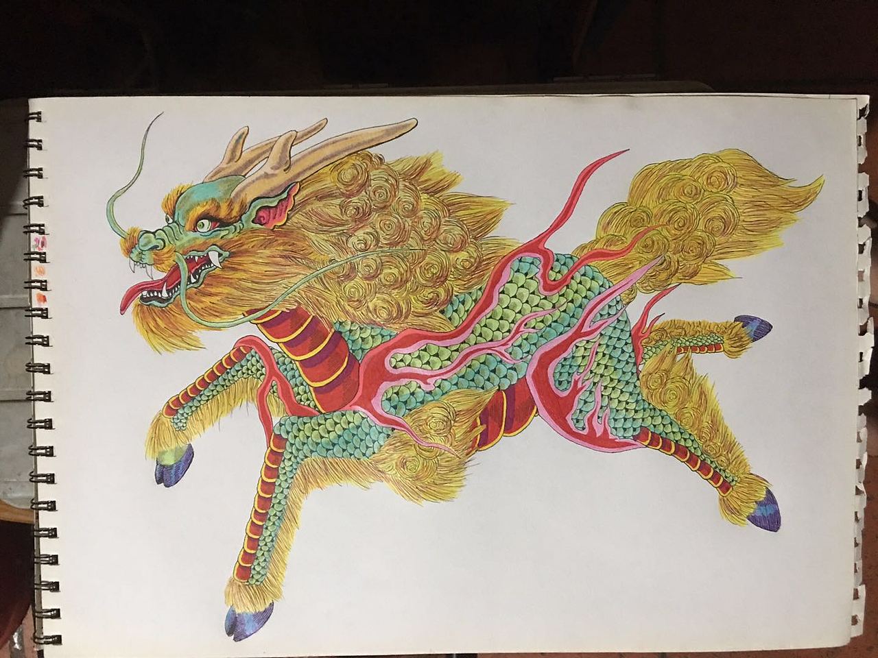 我画的龙生九子系列一【麒麟】