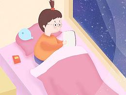 看書的小女孩（鼠繪）