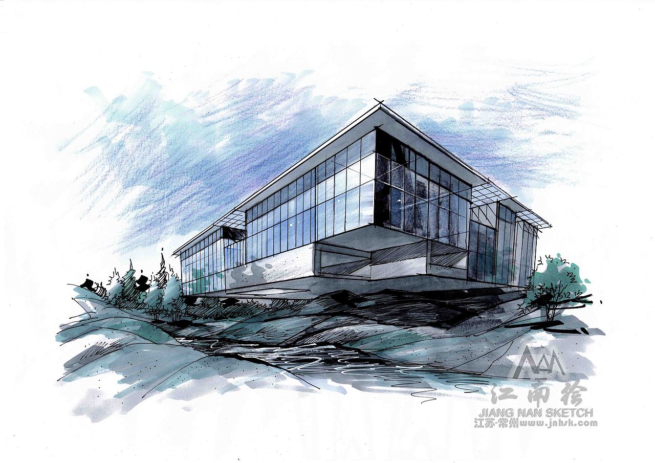 环艺设计手绘作品集（图ZMTg4ODQ0ODQ0） - 家装设计 - 站酷设计师设计师的历程原创素材 - 站酷ZCOOL