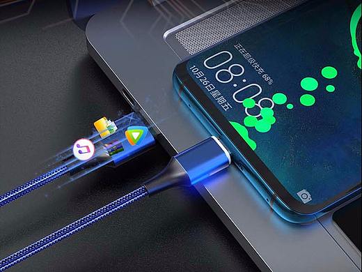 三合一磁吸数据线详情