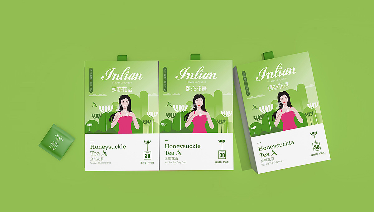 花茶-《颐恋花语》包装设计 | 蜂鸟停在忍冬花上（图ZMjA1OTA1Mzcy） - 包装 - 站酷设计师YOPAI岳派原创素材 - 站酷ZCOOL