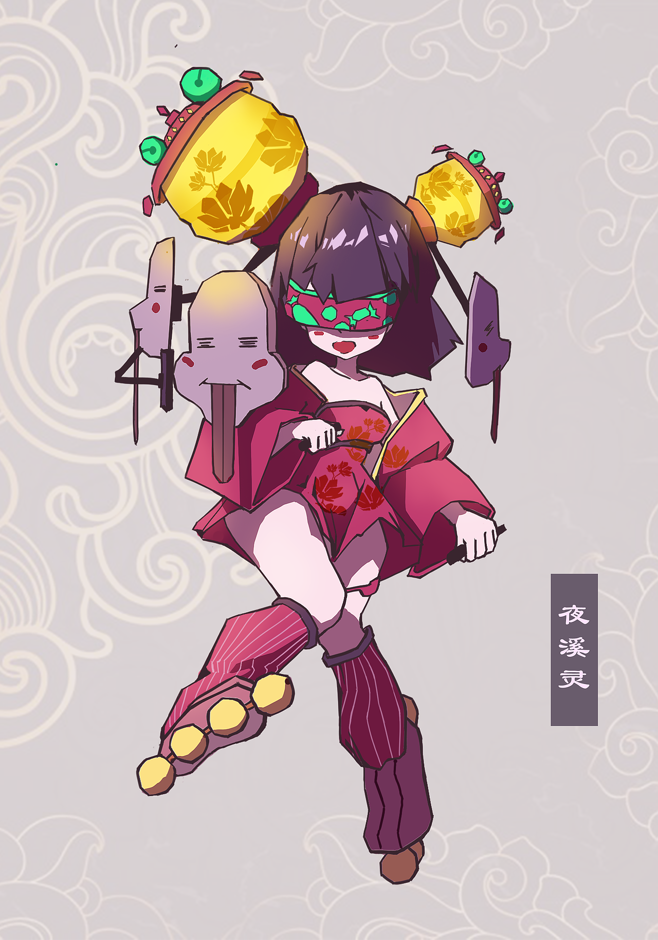 大话西游 夜溪灵（图ZMjYyMzYxNDg0） - IP形象 - 站酷设计师白啵唧lvT原创素材 - 站酷ZCOOL