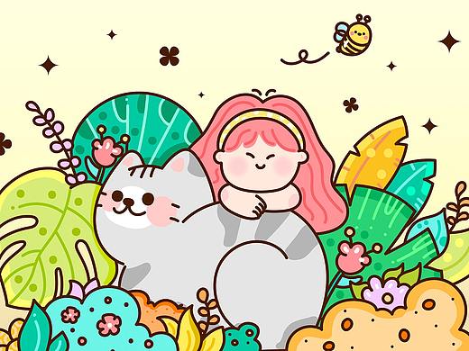 AI可爱插画练习