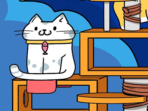 抖音跨年夜插画#去迪拜和TikTok来一场巅峰式跨年#