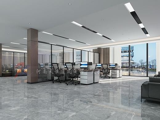 郑州办公室装修设计案例-黄河生态治理管委会办公室