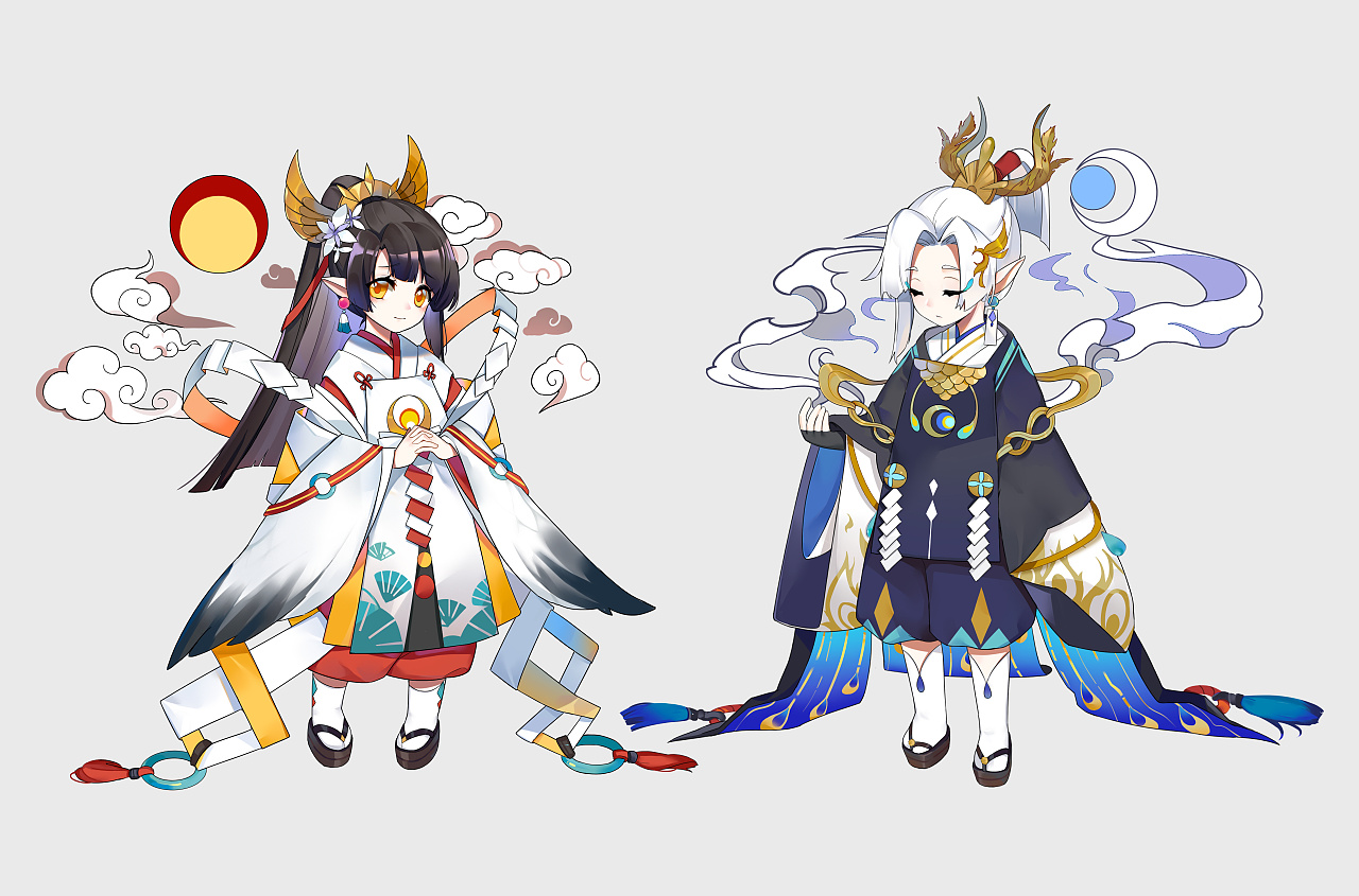 百绘罗衣 童男/童女- 月影笼雀/日昭鹤羽