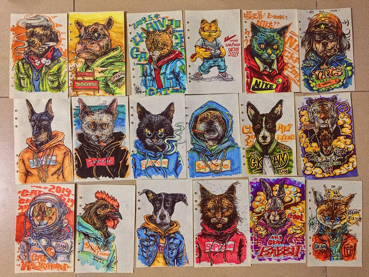 CKAN2019年插画合集（图ZMTkxODk4Mzgw） - 新锐潮流插画 - 站酷设计师CKAN程阿砍原创素材 - 站酷ZCOOL