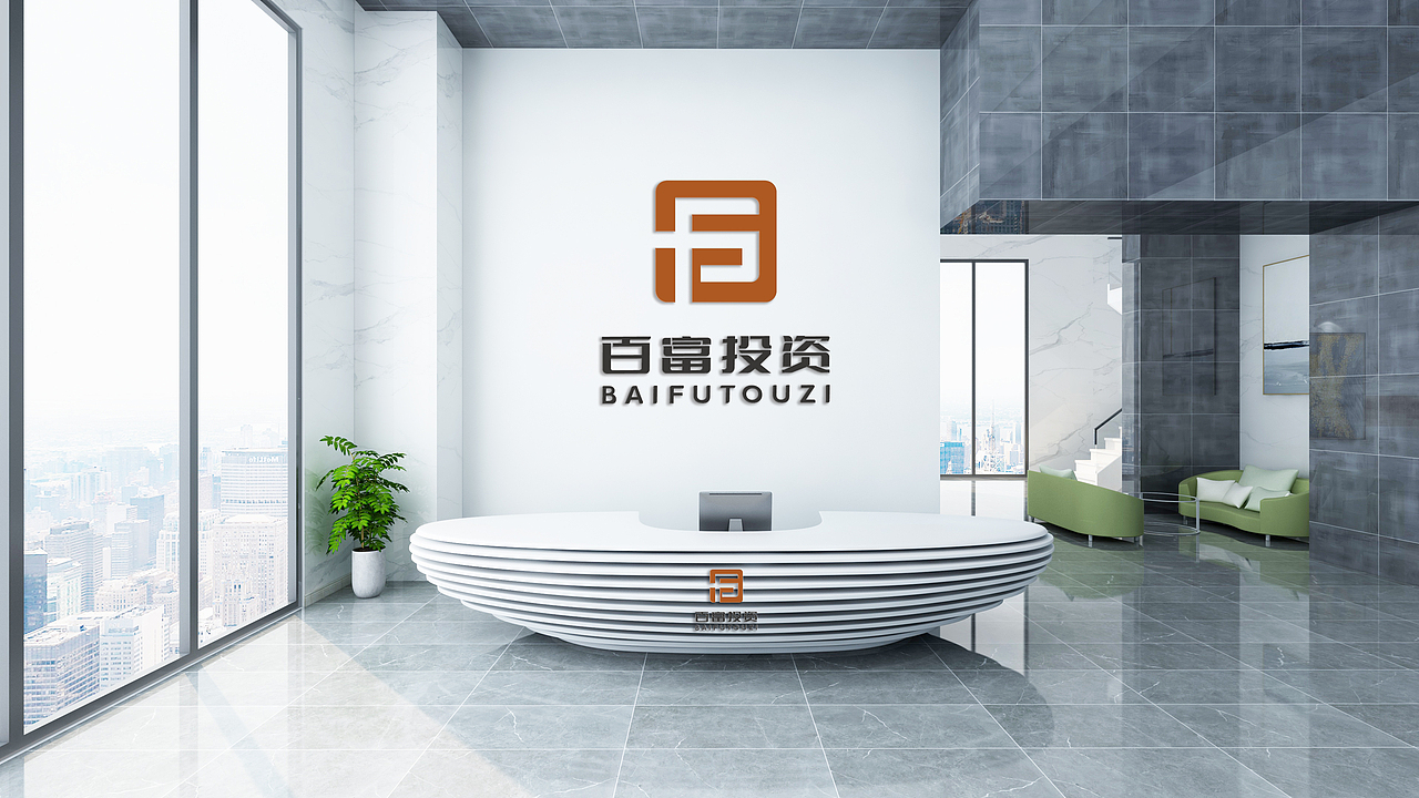LOGO 金融房地产开发 百富投资理财 logo