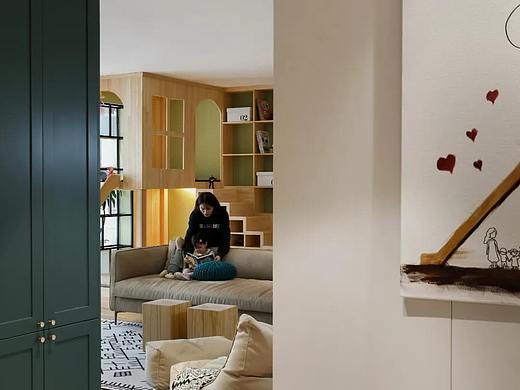 130㎡三居室住一家四口，把游乐场搬回家 ​​​​