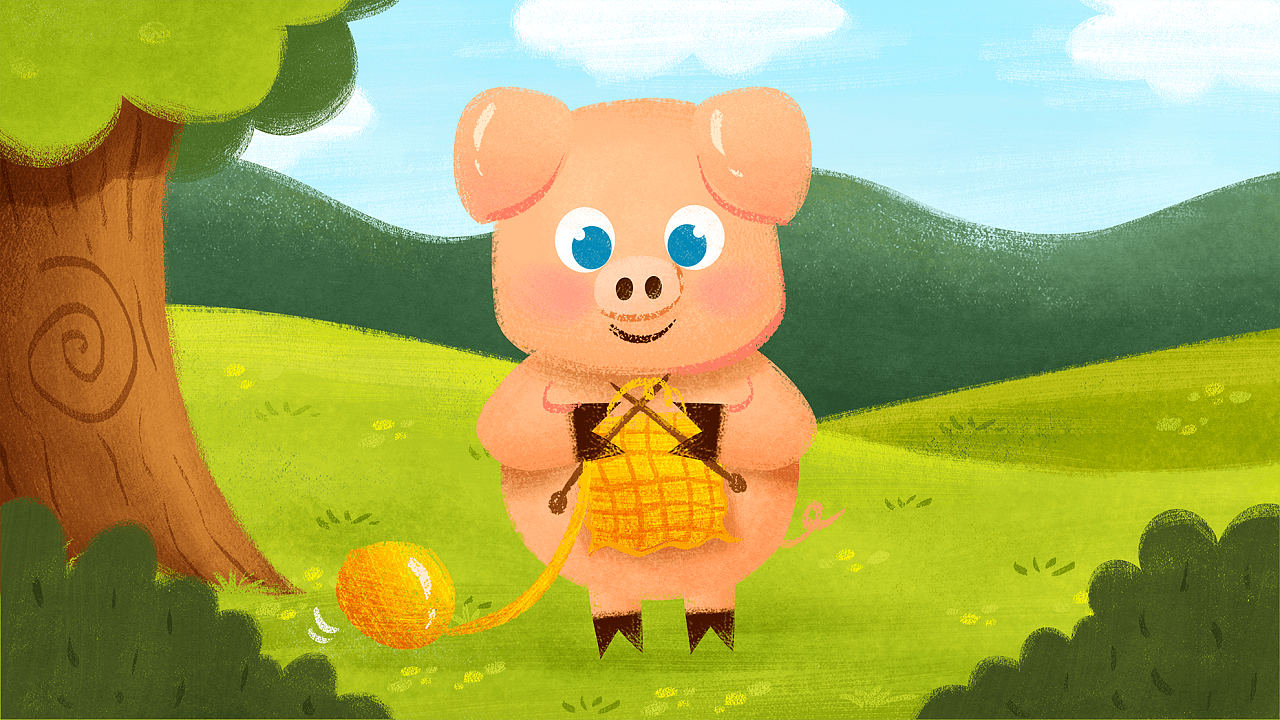 儿童英语绘本 three little pigs