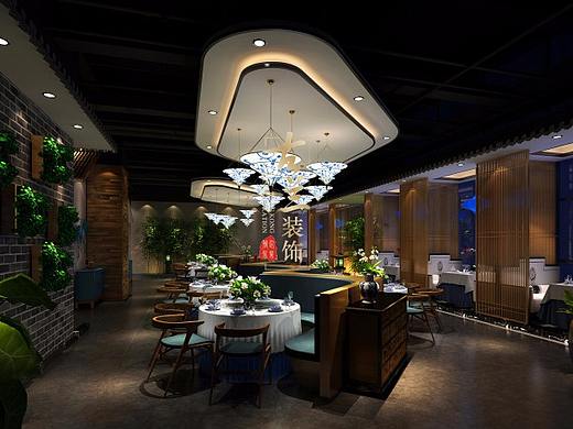 都江堰中餐厅设计-都江堰中餐厅装修公司-古兰装饰