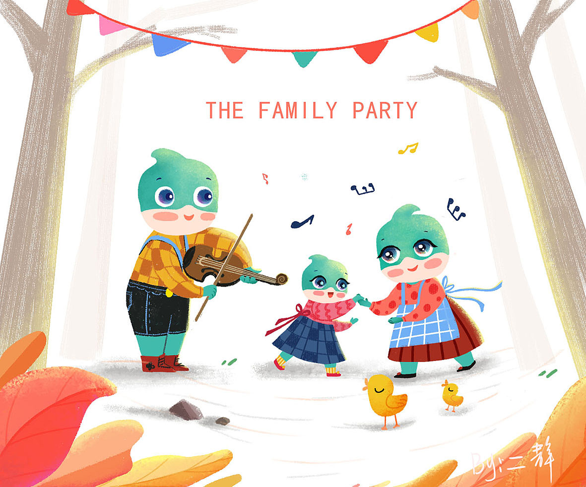 結合公司IP形象，給公司做的花型（圖ZMjQxNzYwMTg0） - 商業(yè)插畫 - 站酷設計師二靜L原創(chuàng)素材 - 站酷ZCOOL