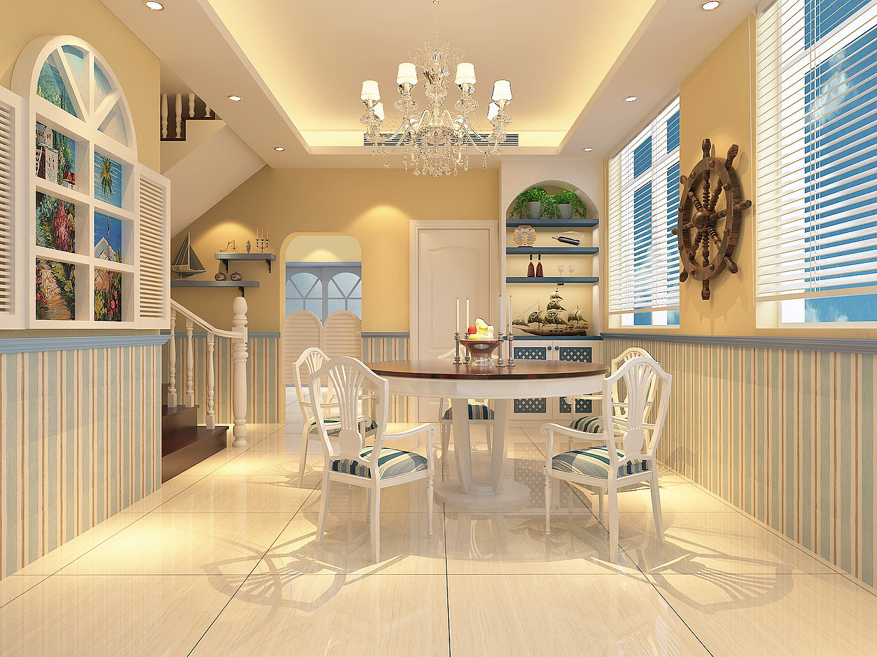 京东家装建邺城地中海装修效果案例