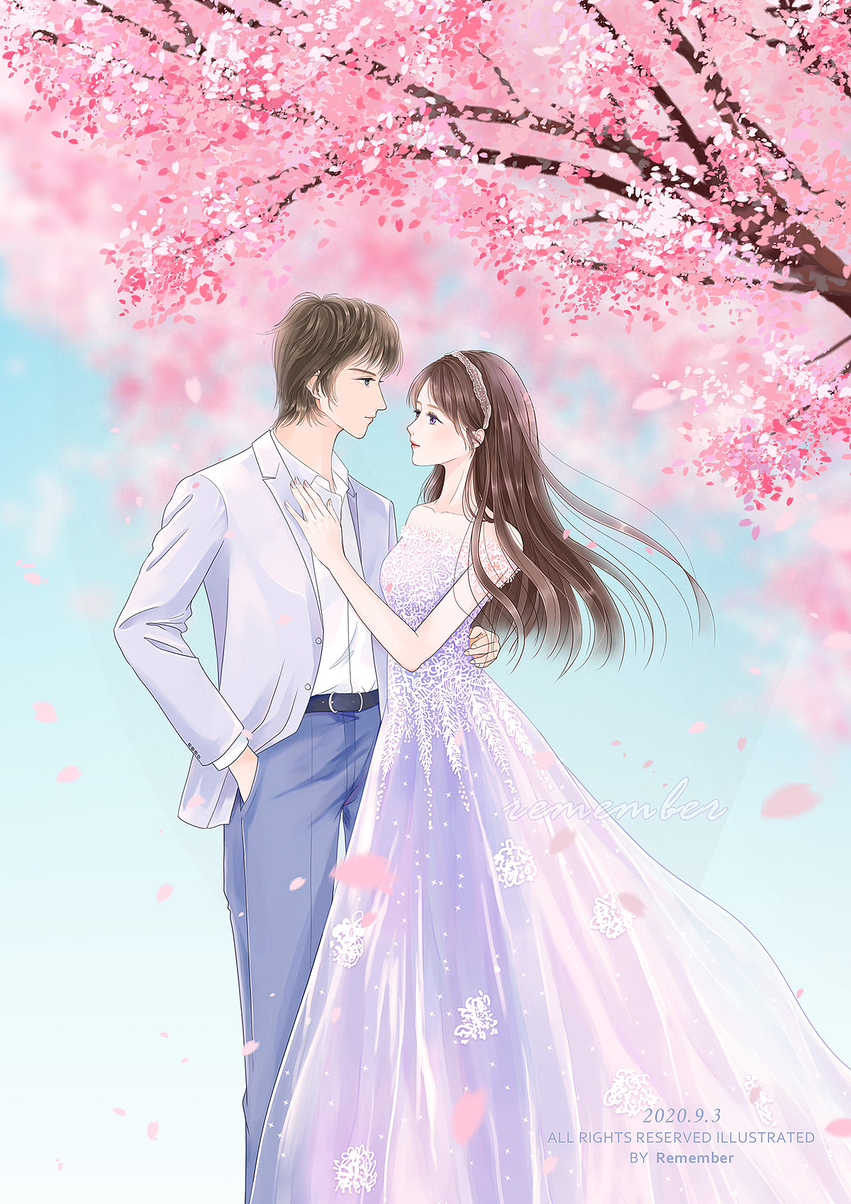 樱花树下的浪漫