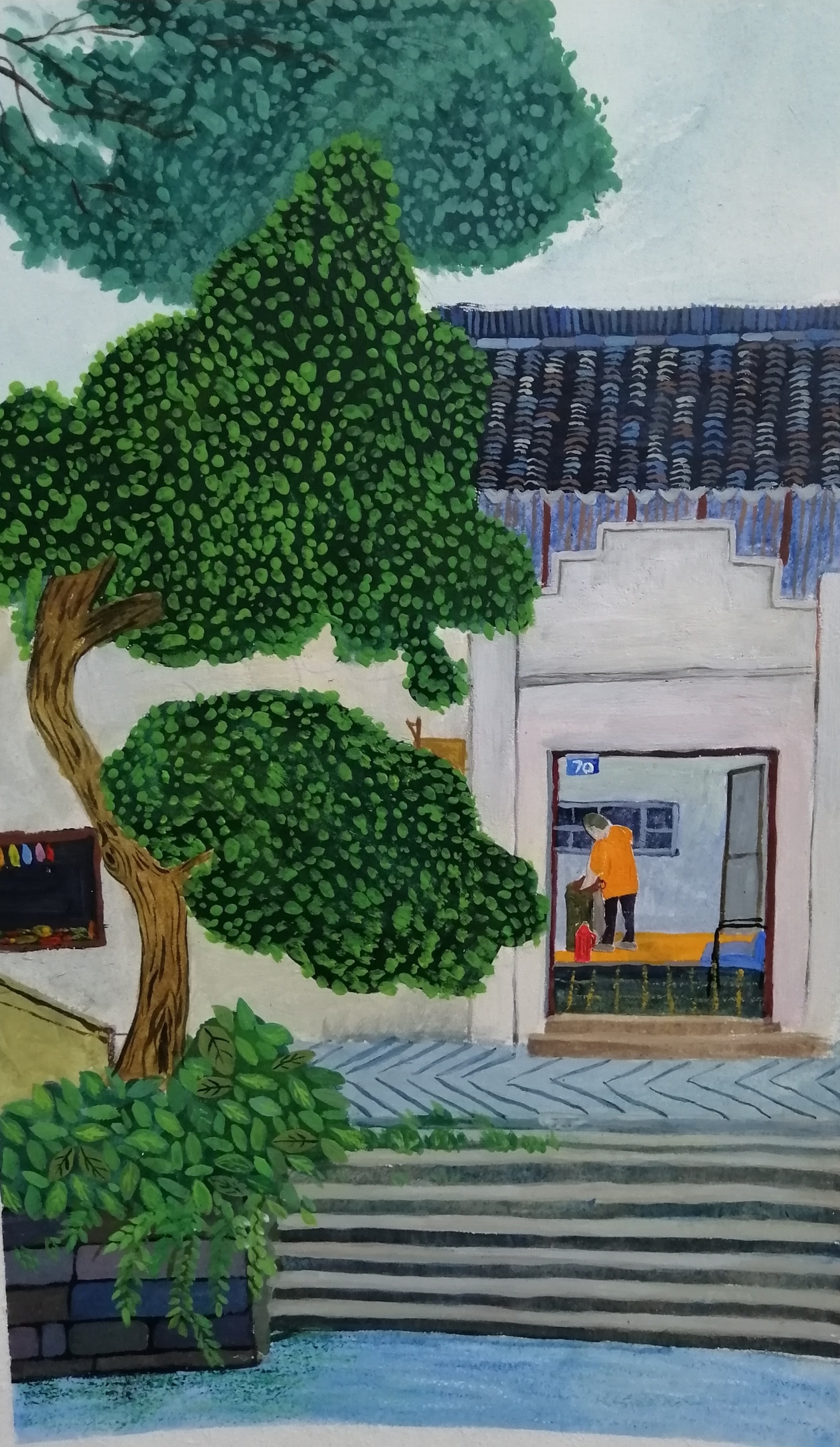 模仿猫屋老师自己画的插画