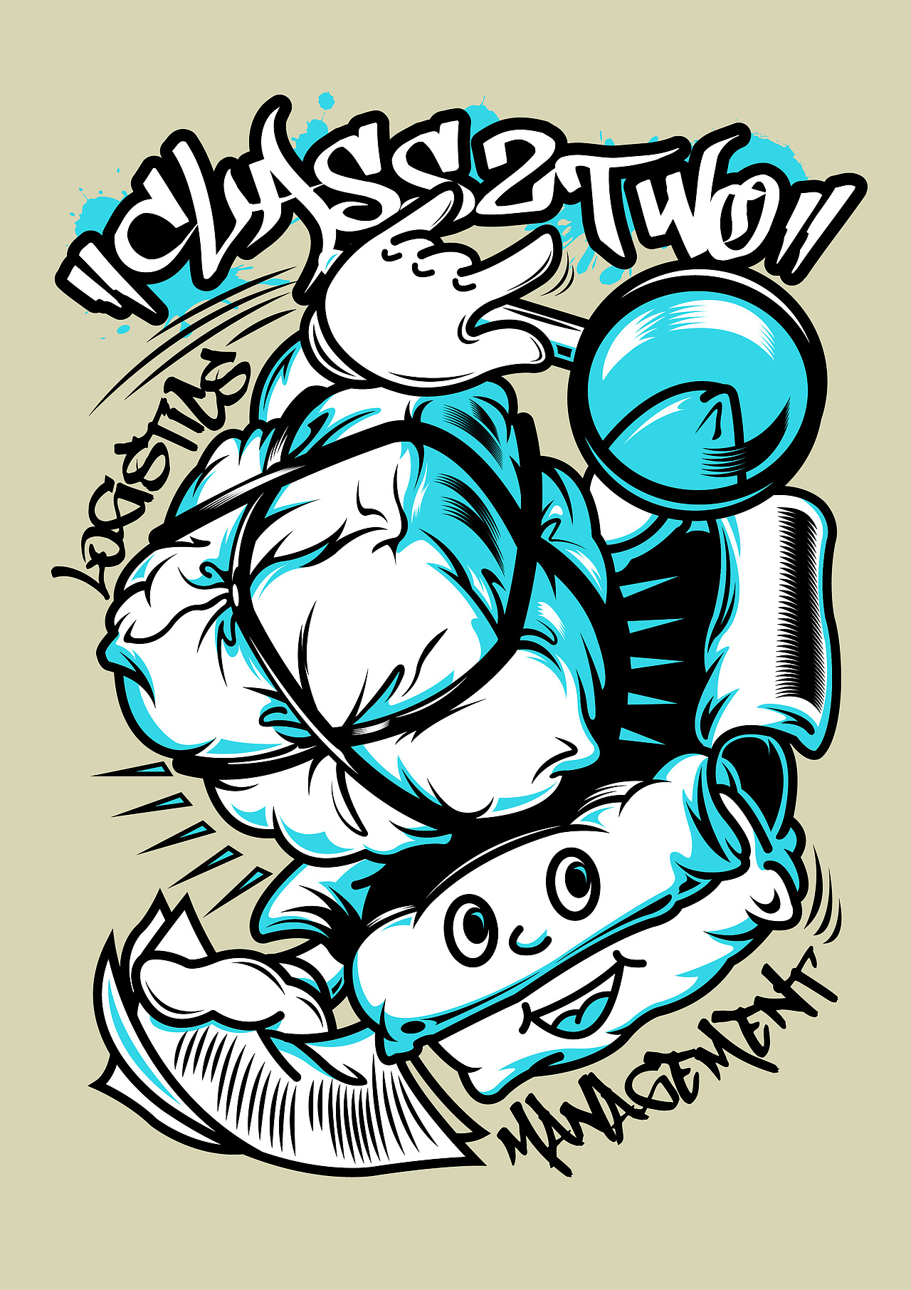 物流2班的班服图插画|平面|图案|振豪aka丨jacob丨_原创作品-站酷