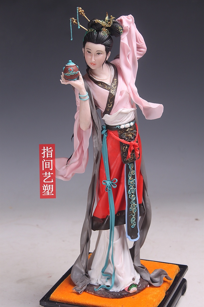 贺加贵面塑软陶(古典仕女 )