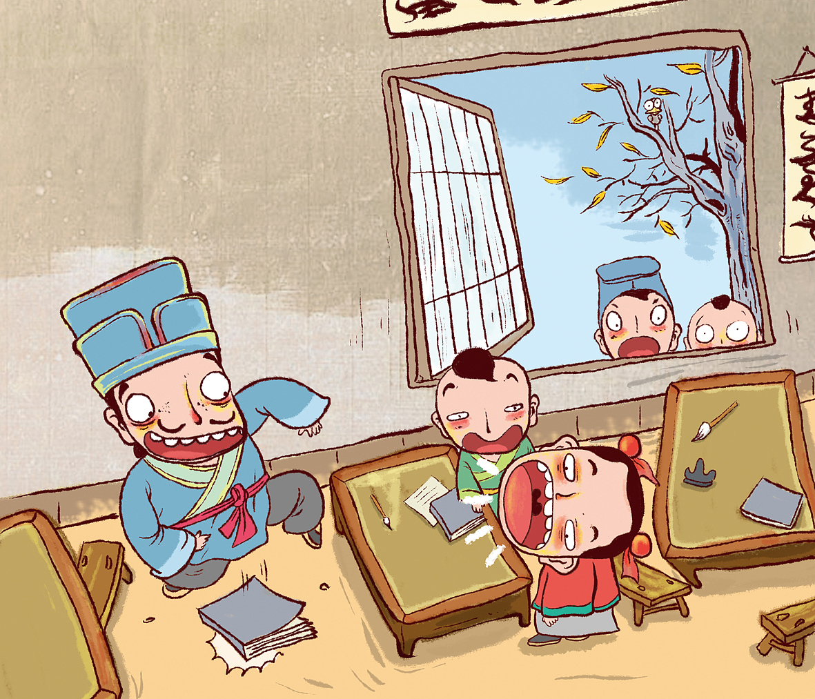 古代一些小故事插图集（图ZODI0ODA2NA==） - 商业插画 - 站酷设计师夜歌儿原创素材 - 站酷ZCOOL
