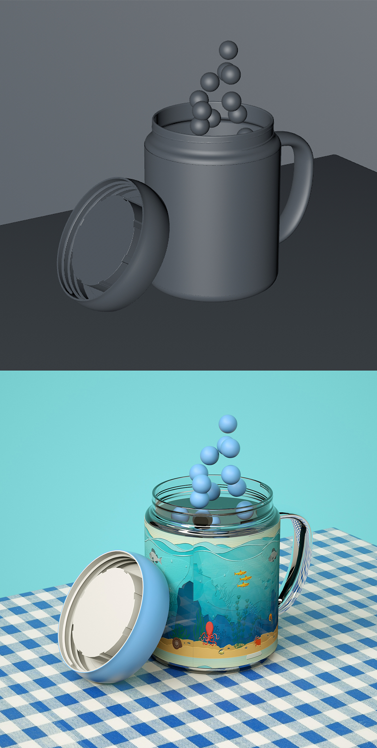 DIY了一下自己喝水的杯子