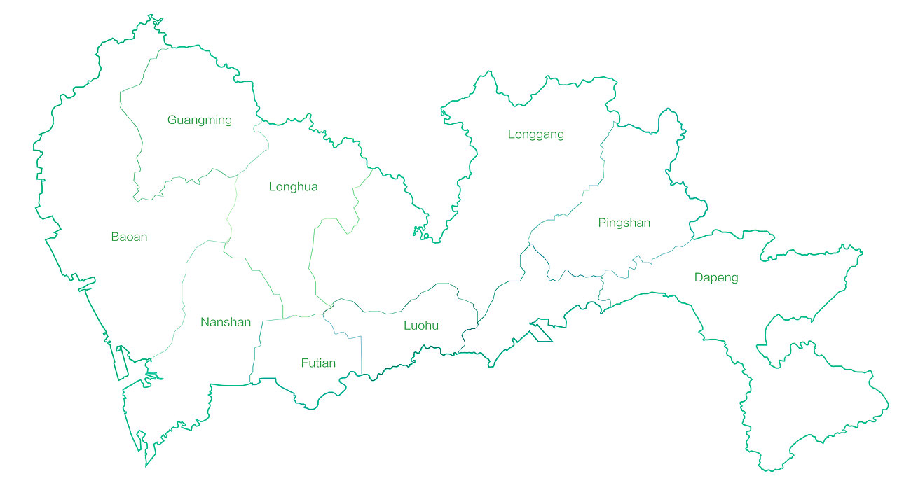 深圳地图 ai插画