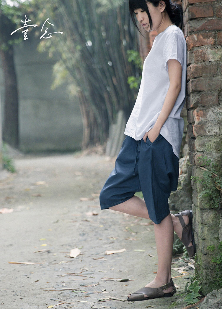 壹念原创女士夏装纯棉手工走线文艺百搭短袖套头T恤 女式纯棉T恤（图ZMTYzNjgwNDQ=） - 休闲/流行服饰 - 站酷设计师王善斌原创素材 - 站酷ZCOOL