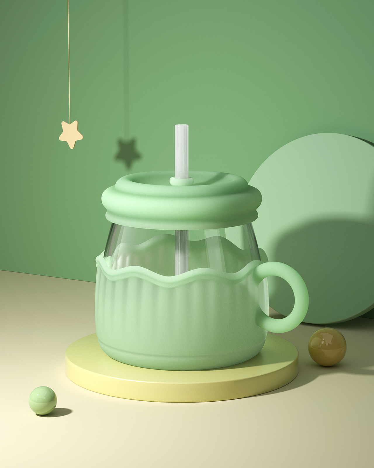 之前的C4D渲染作品发一下