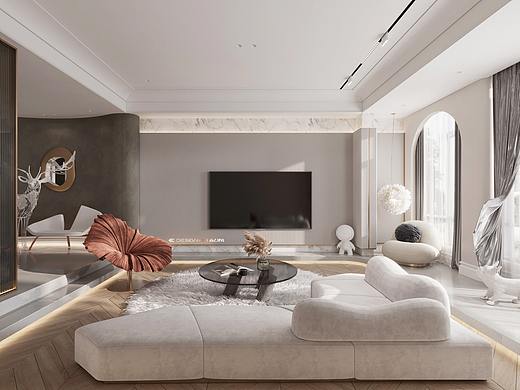 复古与时尚.轻奢与沉稳的别墅设计300㎡