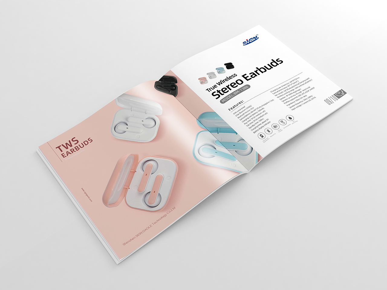 产品画册，画册排版，产品彩页，TWS蓝牙耳机（图ZMjMxMDU4MzEy） - 书籍/画册 - 站酷设计师tkl198322原创素材 - 站酷ZCOOL