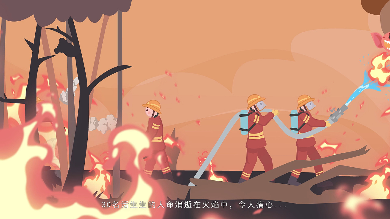 城市英雄——消防员(动画)