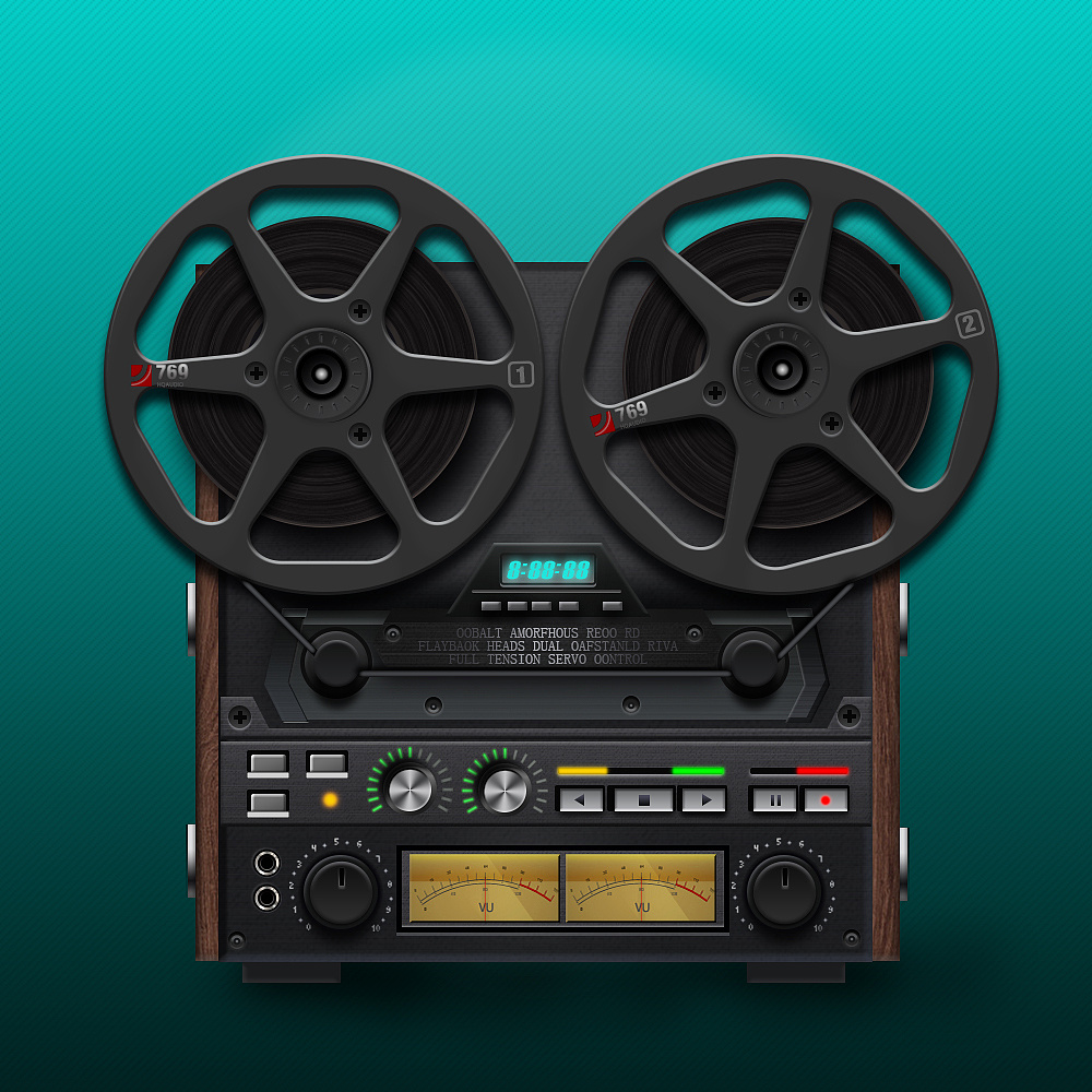 放音机,写实临摹