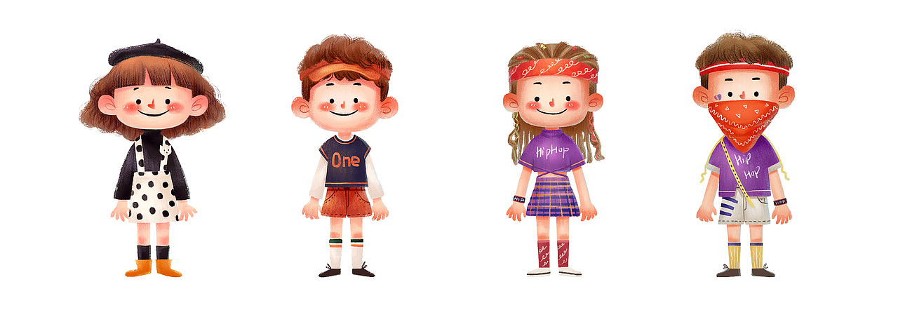 插画形象钥匙扣