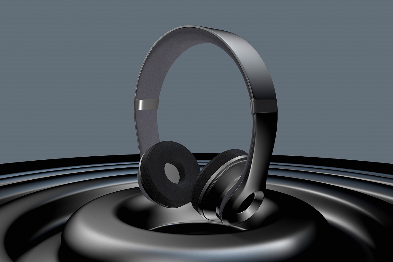 c4d建模/三维耳机