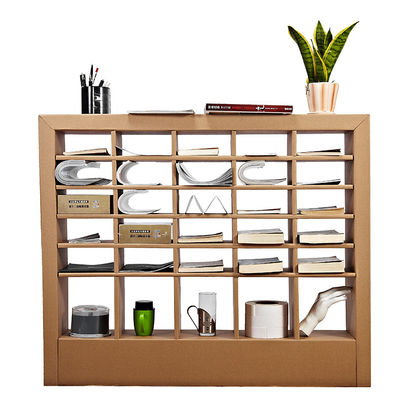 纸匠杂志架展示架 | 瓦楞纸样品柜 创意环保置物架