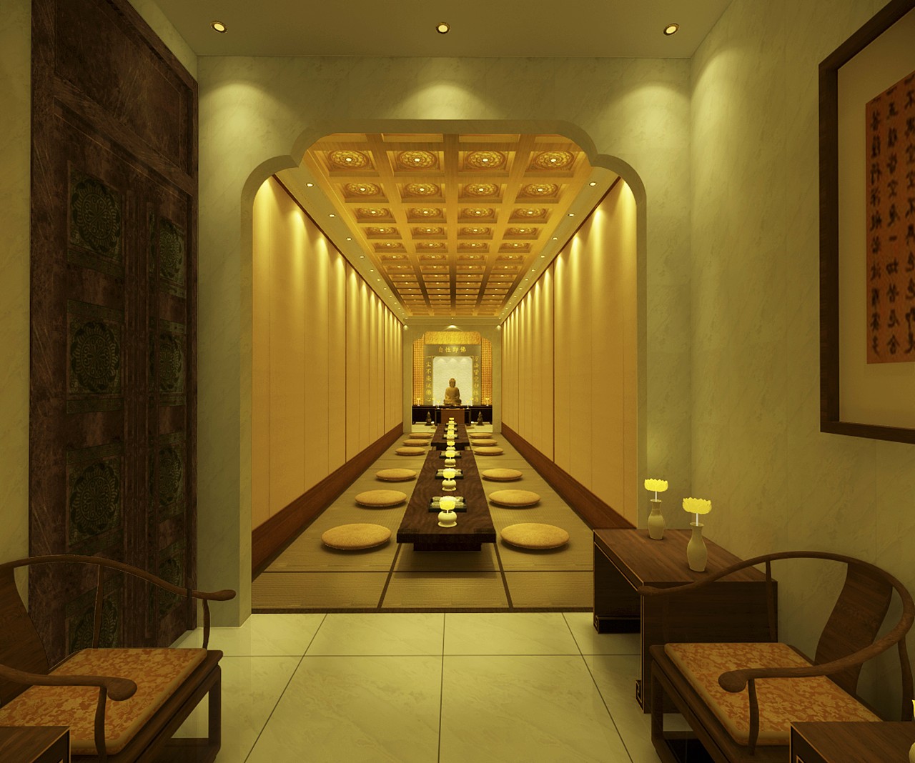 宁波舍利塔地宫效果图（图ZMjI3OTk3ODE2） - 家装设计 - 站酷设计师宫树原创素材 - 站酷ZCOOL