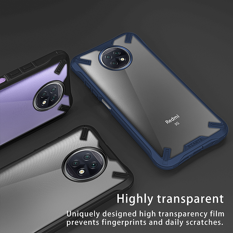 红米Note9 Pro 5G 军工透明防摔壳