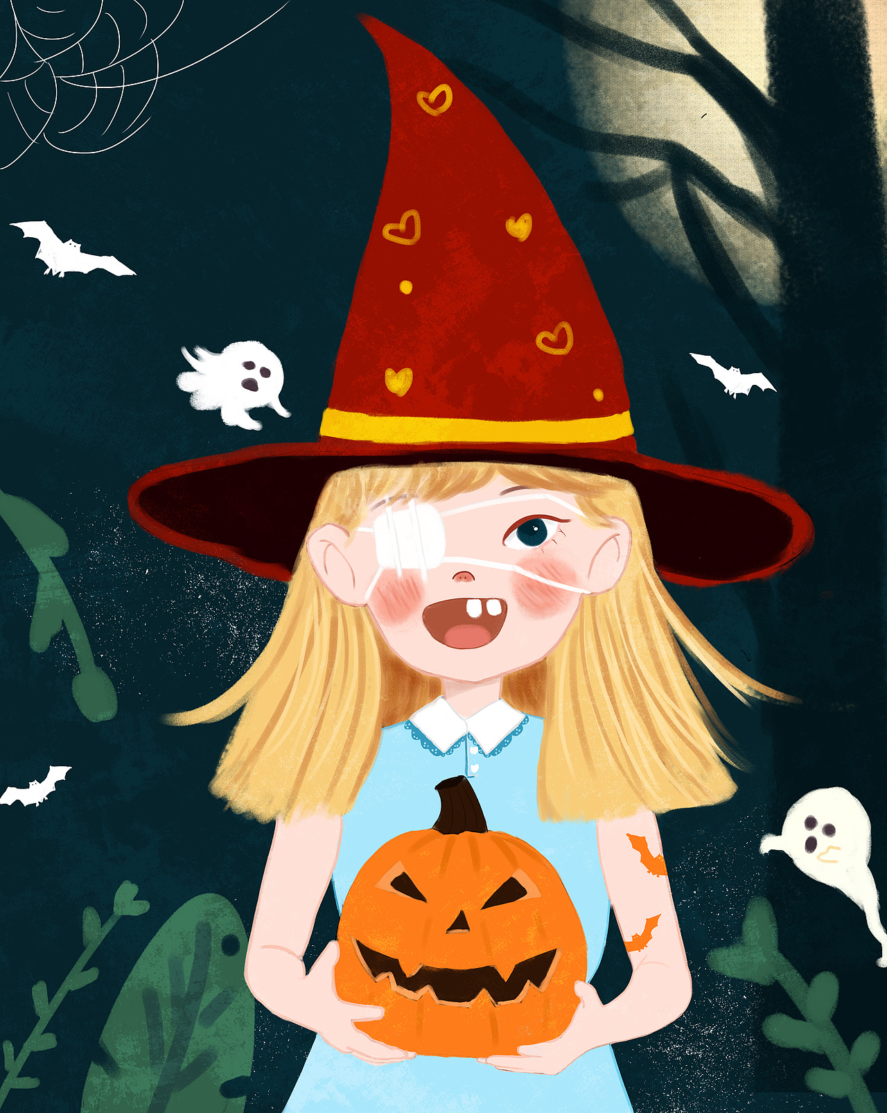 万圣节插画——原创插画