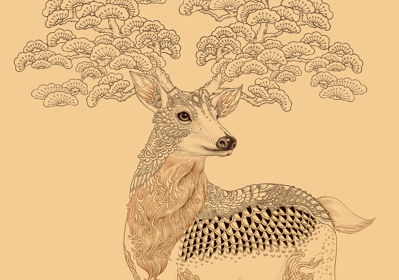 [记录] 2015.09 鹿 · 图形设计及应用、海报|平面|图案|Braelyn_ - 原创作品 - 站酷 (ZCOOL)